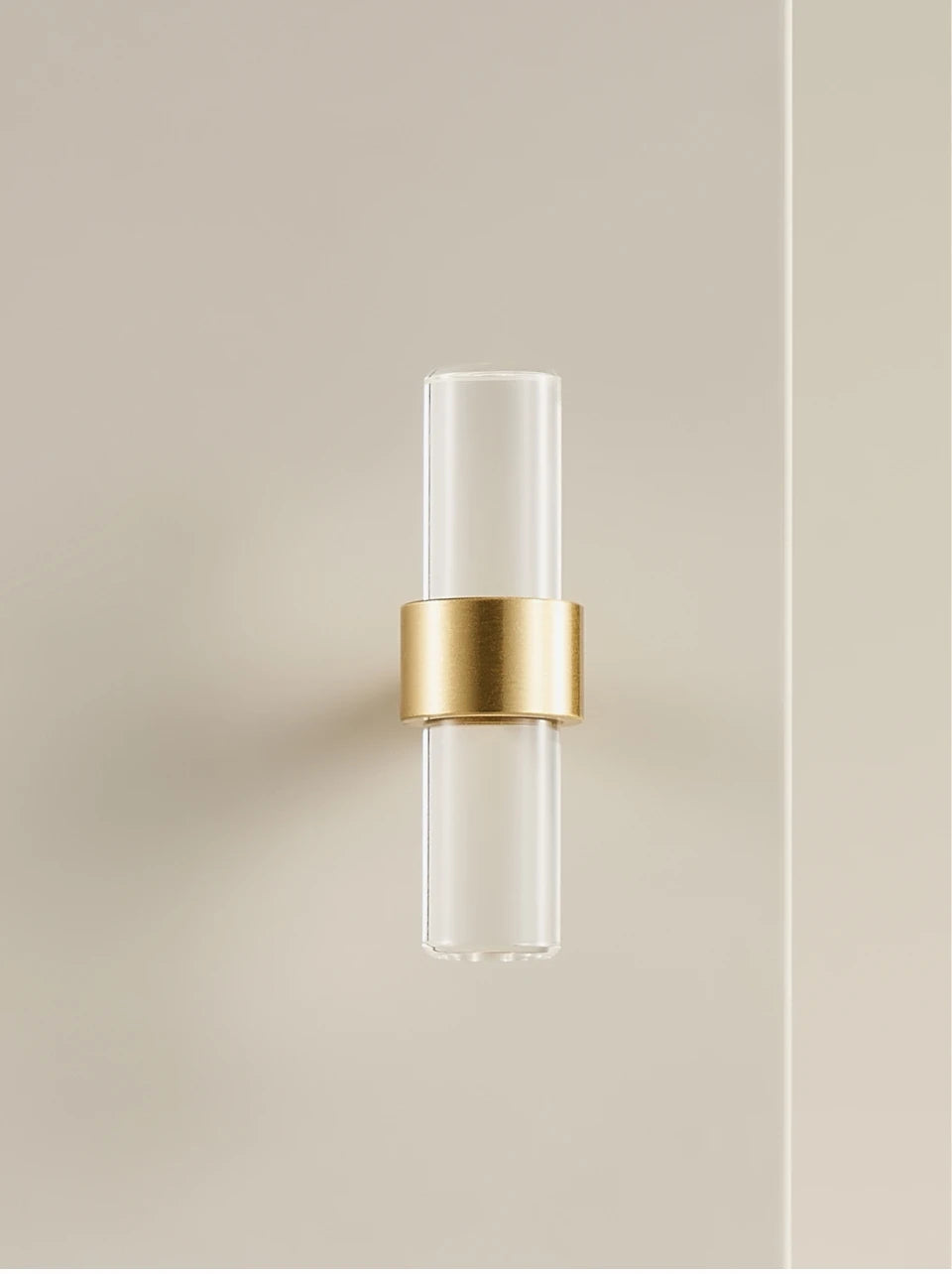 Brass Transparent Acrylic Decorative Handle - Knobsy