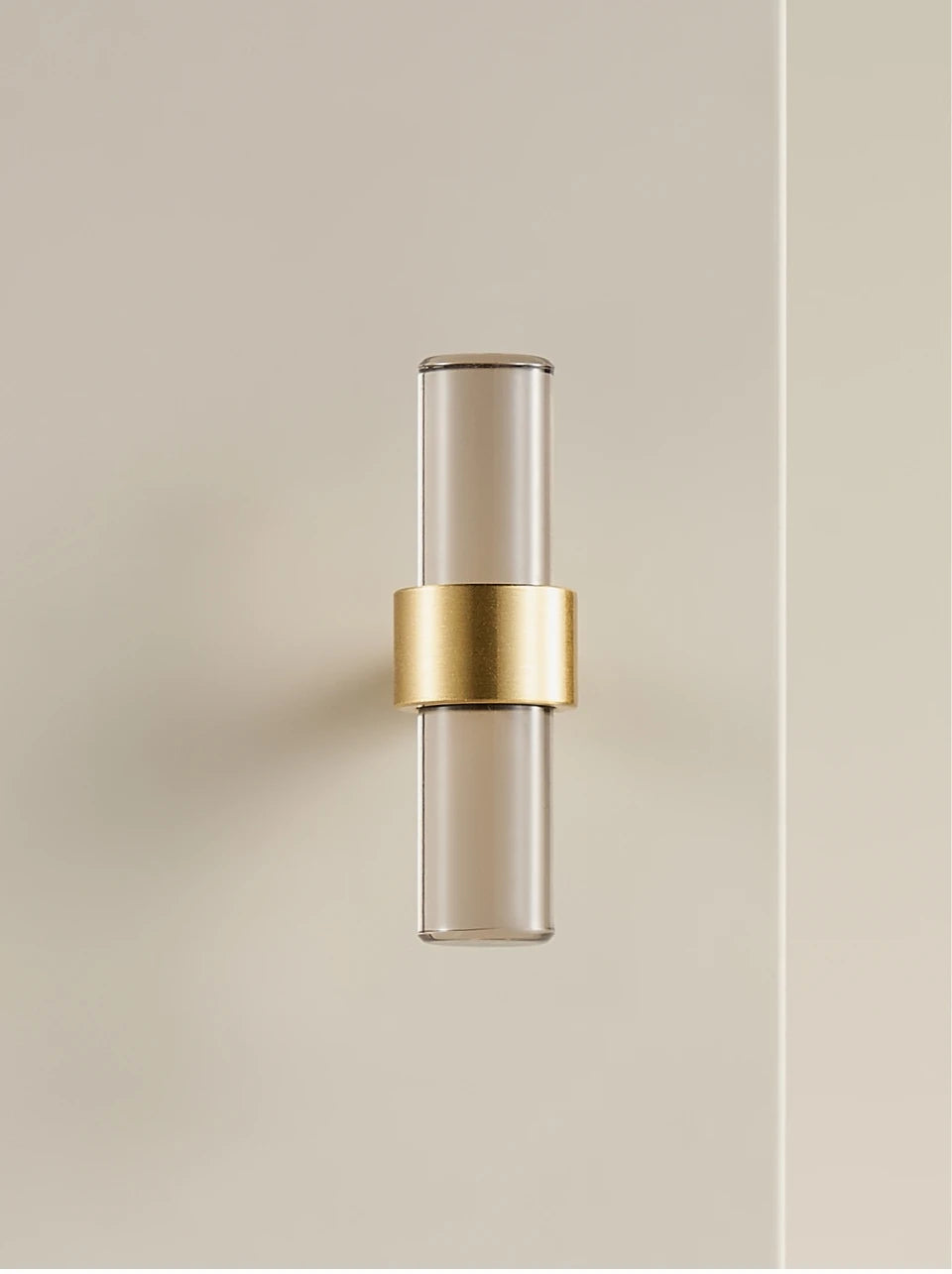 Brass Transparent Acrylic Decorative Handle - Knobsy