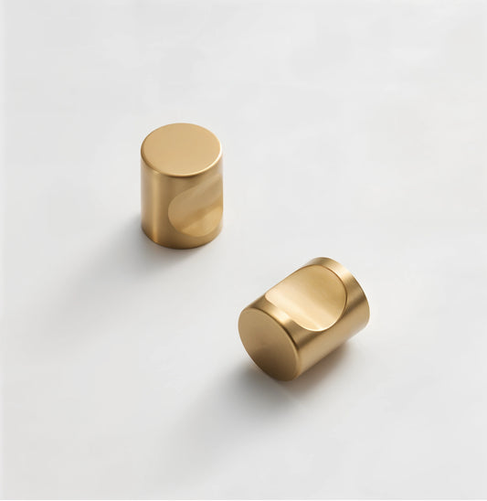 Brushed Brass Luxurious Texture Comfortable Knob - Knobsy