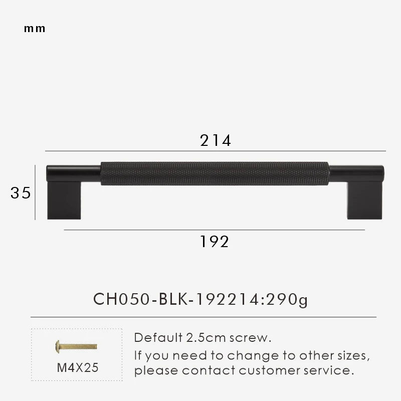 Brushed Cross Knurled Long Appliance Pull Bar - Knobsy