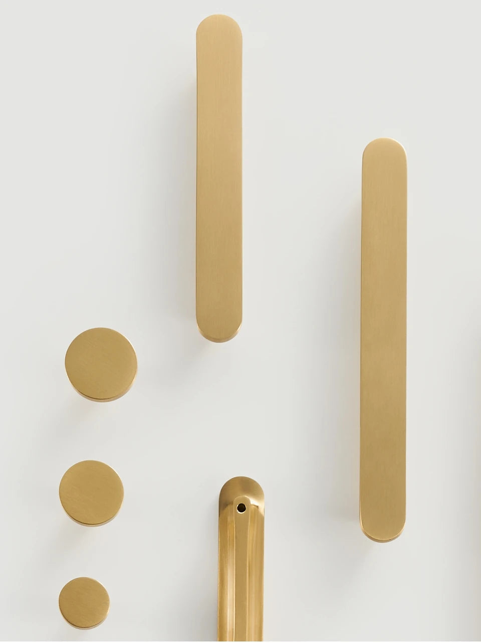 Circular Brass Handles Round Plain Knob - Knobsy