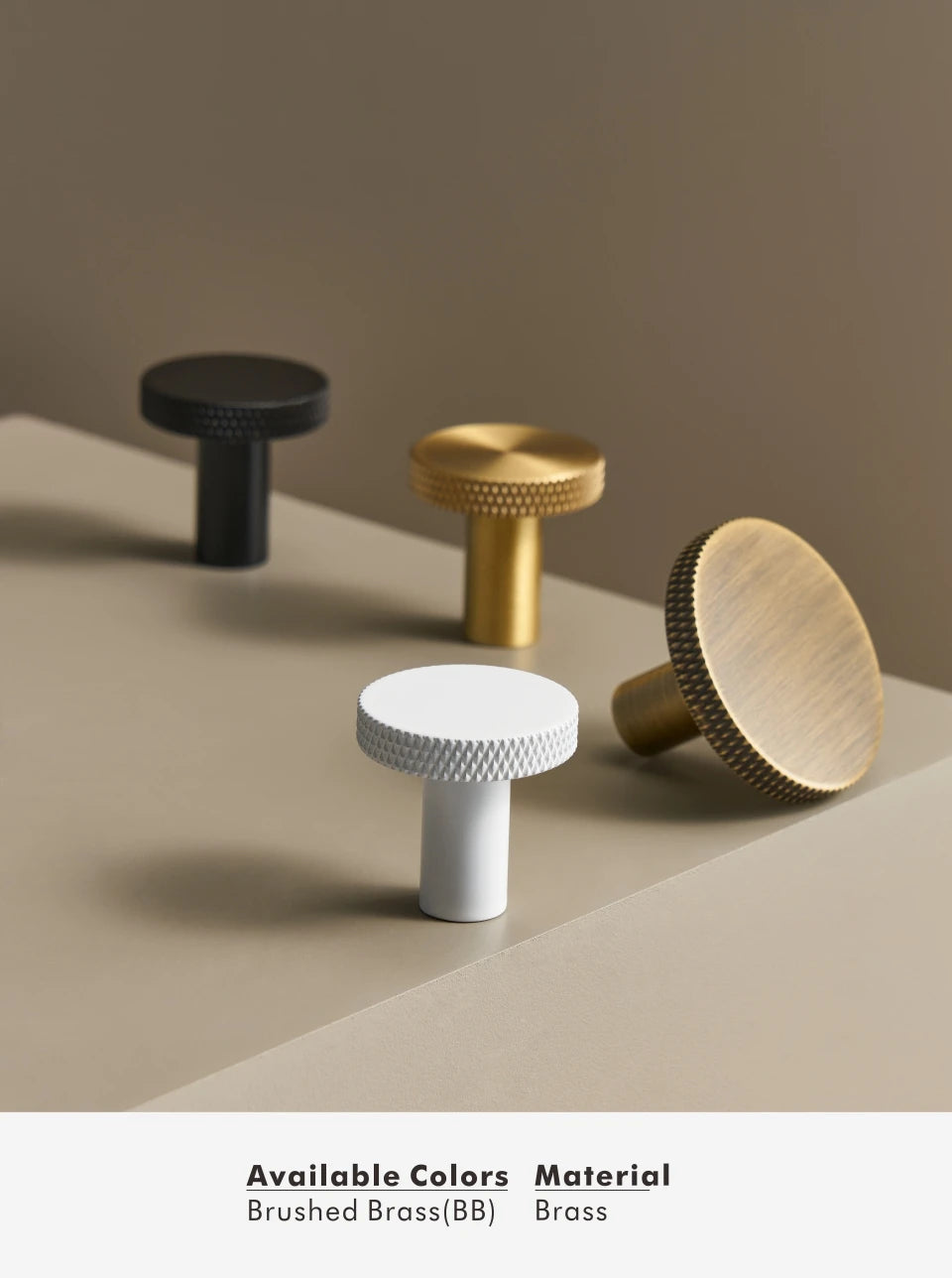 Knurled Patterned Matte Knob - Knobsy