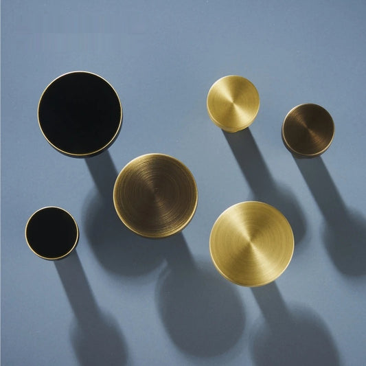 Nordic Fresh Gold Black Bronze Pull Knob