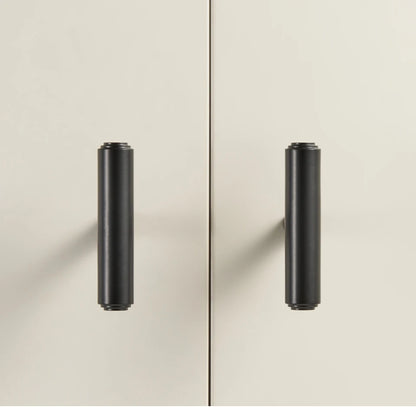 Plain Matte Black T-bar Handle - Knobsy