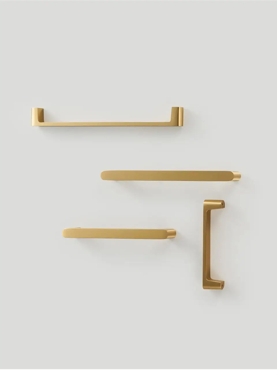 Simple Style Gold Brass Comfortable Pull Handle - Knobsy