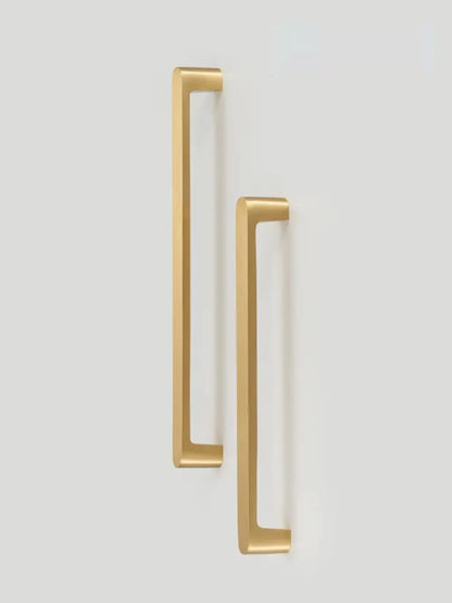 Simple Style Gold Brass Comfortable Pull Handle - Knobsy