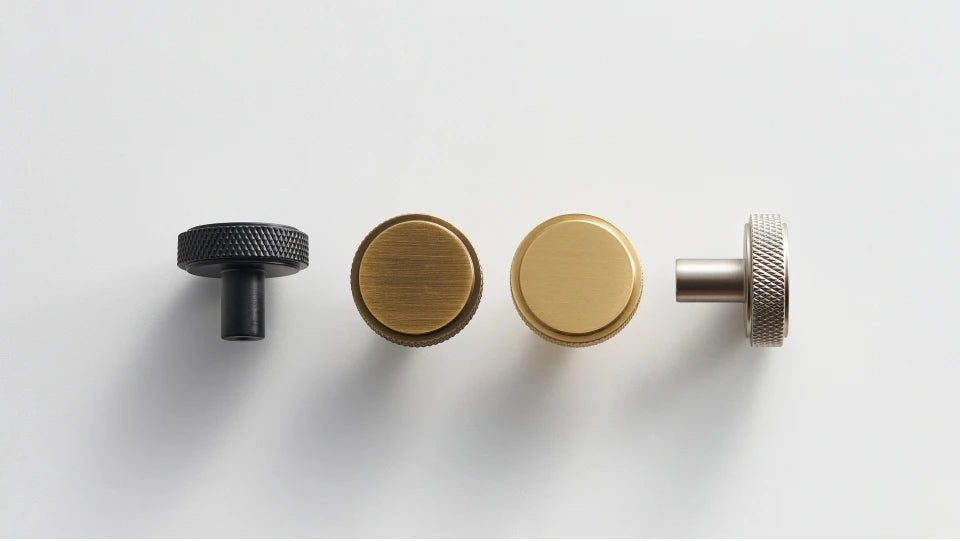 Solid Brass Knurled Antique Bronze T-bar Knob - Knobsy