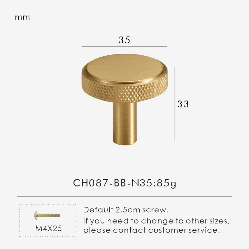 Solid Brass Knurled Antique Bronze T-bar Knob - Knobsy