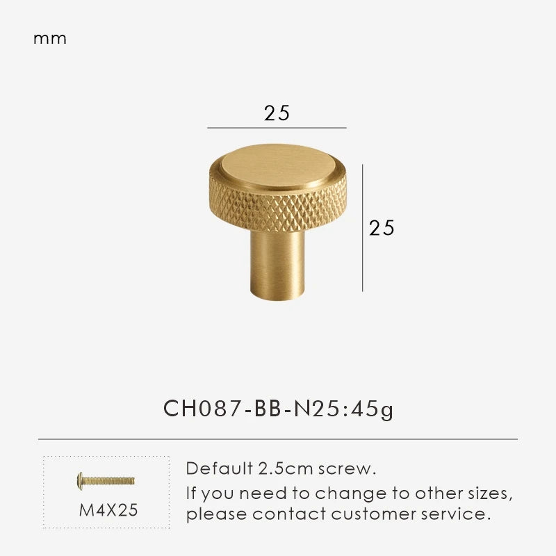 Solid Brass Knurled Antique Bronze T-bar Knob - Knobsy