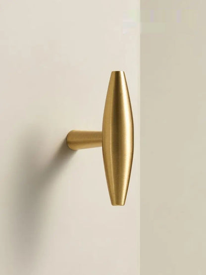 Solid Brass Matte Gold T-bar Handle - Knobsy